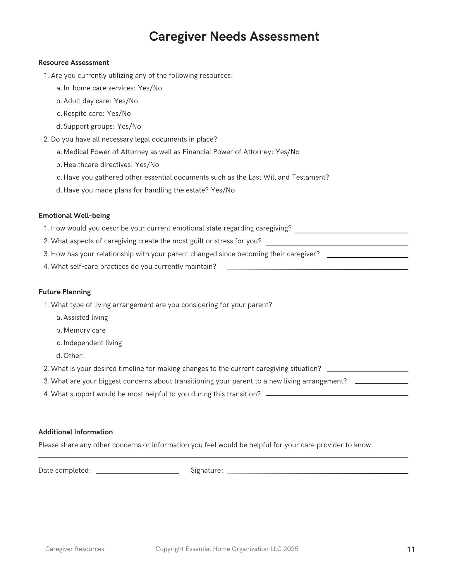 The Caregiver's Path to FREEDOM Eight Week Senior Program