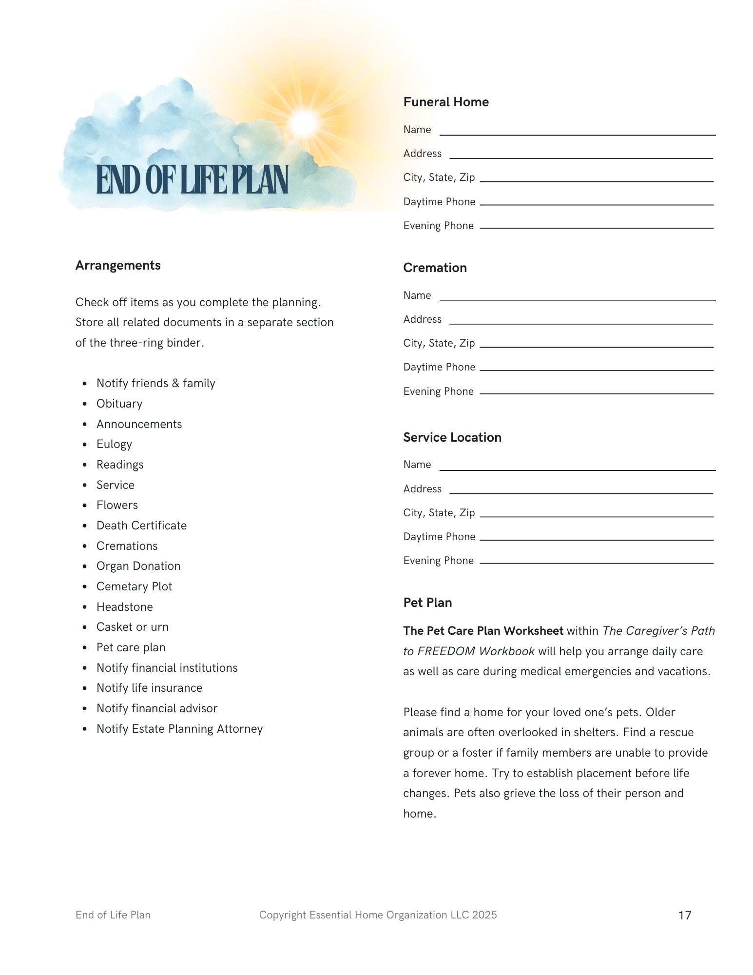 The Caregiver's Path to FREEDOM Eight Week Senior Program