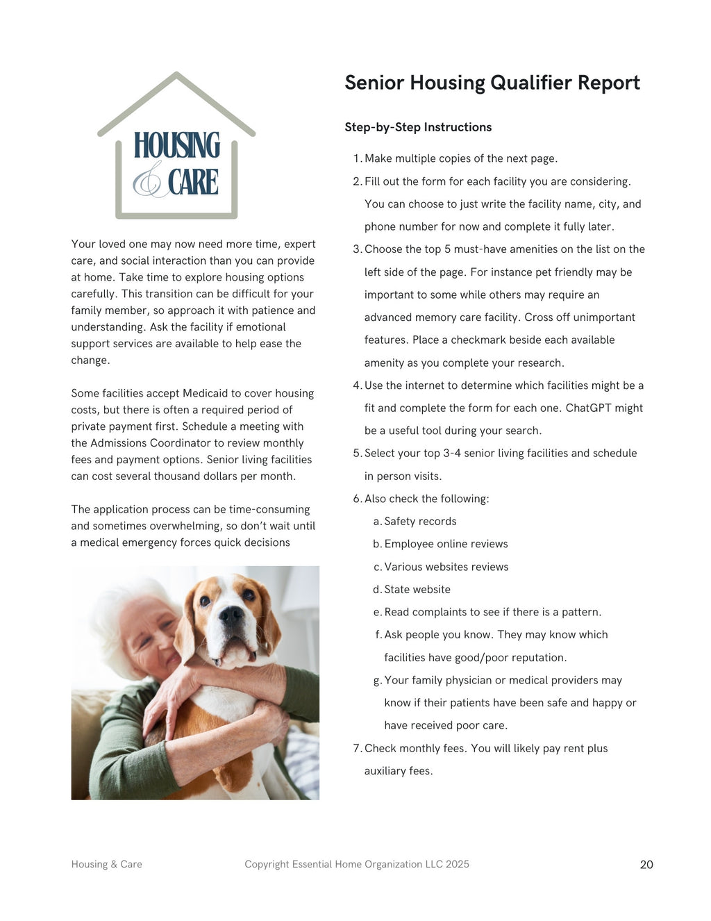 The Caregiver's Path to FREEDOM Eight Week Senior Program