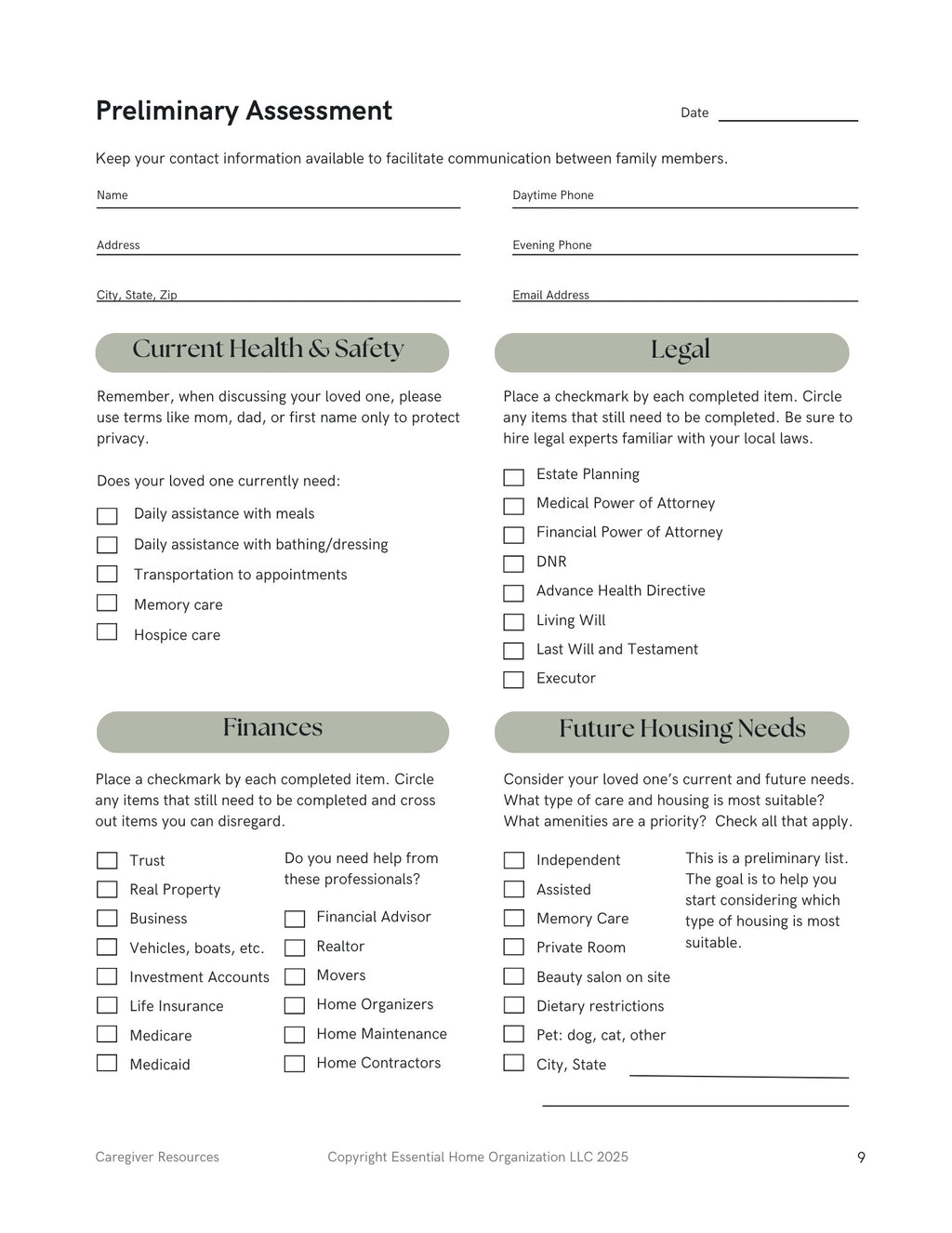 The Caregiver's Path to FREEDOM Eight Week Senior Program