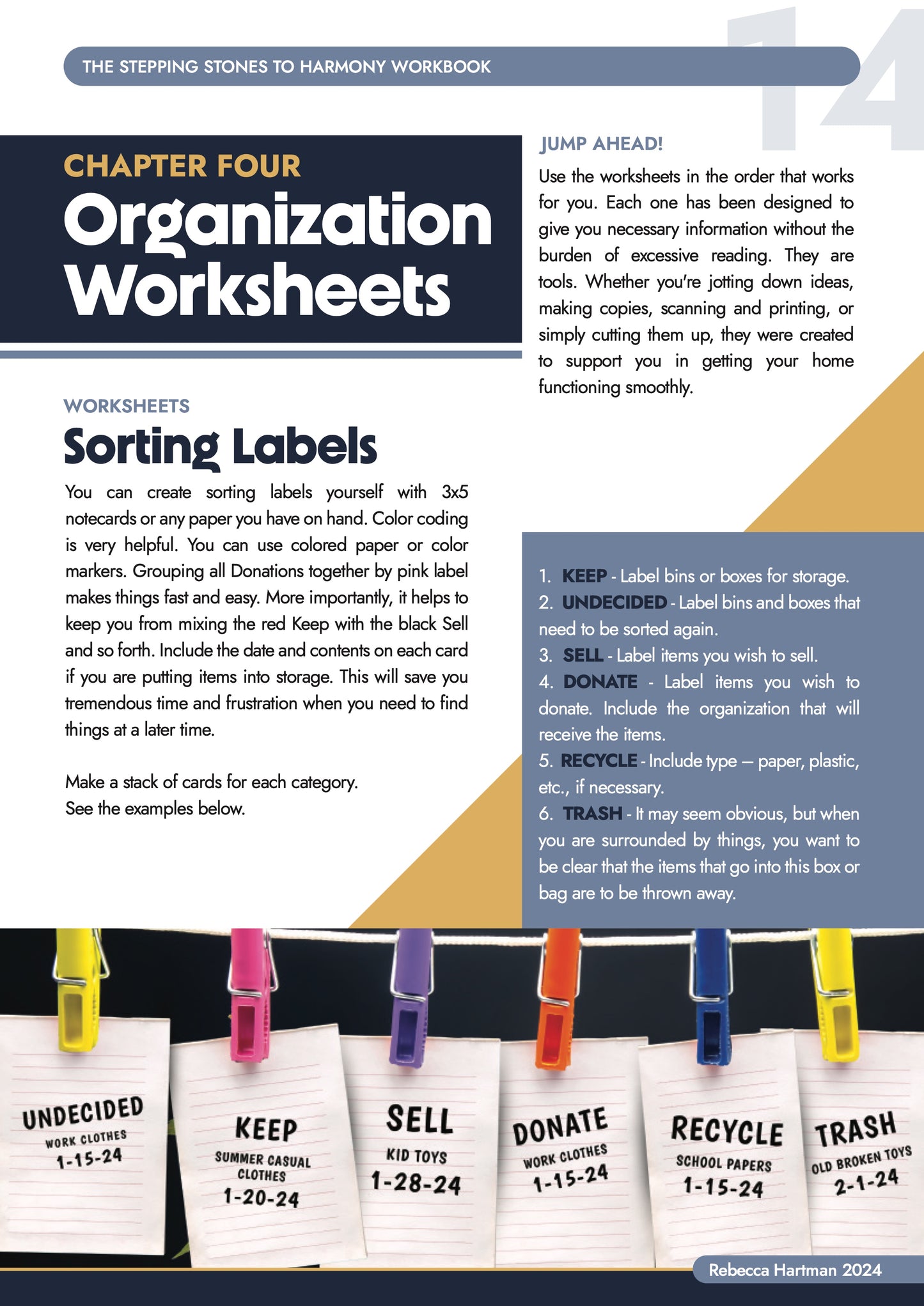 E-Book Organization Worksheets