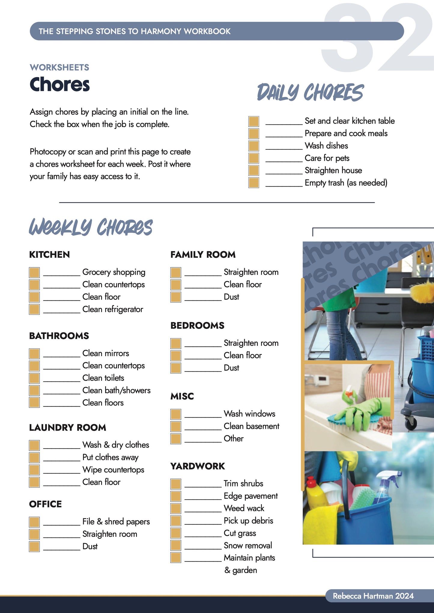 E-Book Organization Worksheets